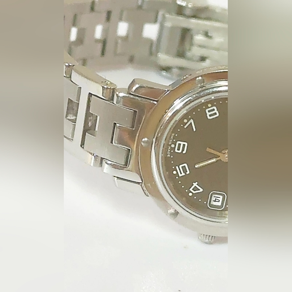 Hermes Quartz Ladies Clipper C.L4.201 Watch Date - Picture 4 of 16